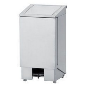 Poubelle inox avec couvercle à pédale 60 L